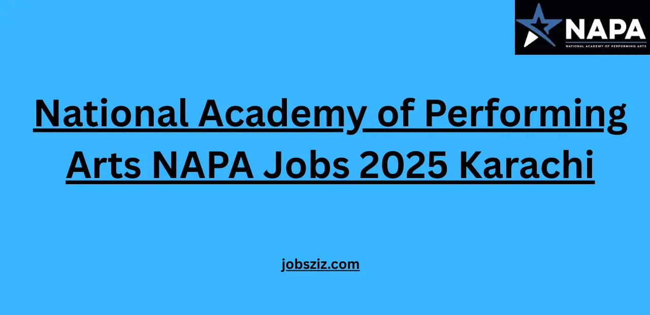 National Academy of Performing Arts NAPA Jobs 2025 Karachi